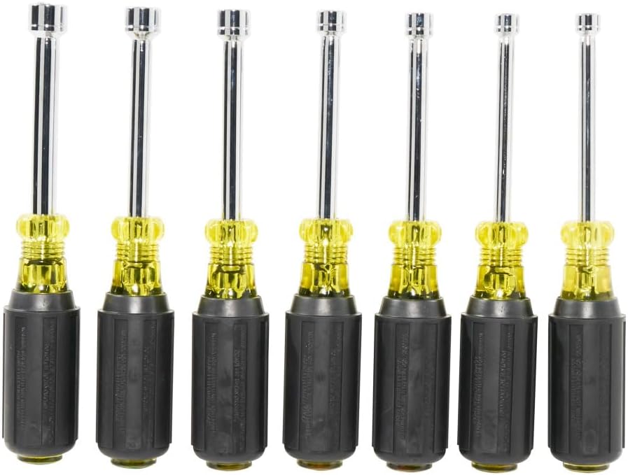 Klein Tools 65160 Steckschlüsselsatz, Gelb mit schwarzem Griff