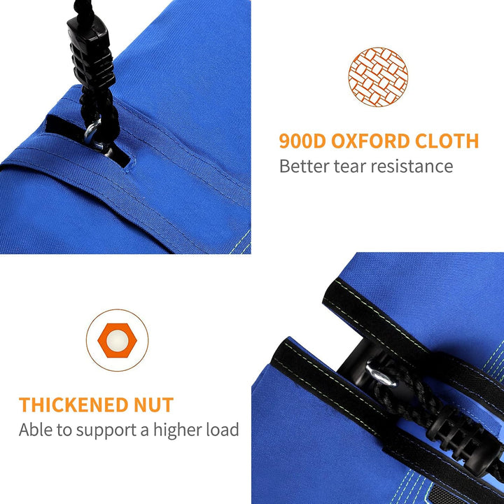 Dripex Nestschaukel Tellerschaukel Square 115 cm x 75 cm Kinderschaukel bis 200 KG Baumschaukel Vers