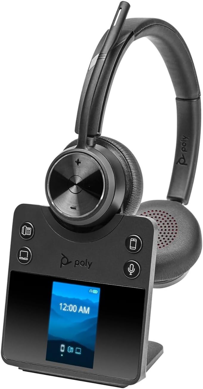 Plantronics Poly DECT Headset Savi 7420 Office binaural, Schwarz