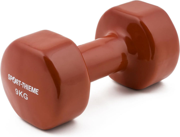Sport-Thieme Vinyl Kurzhantel | Gummierte Hexagonal Fausthantel aus Gusseisen | In acht Varianten: 3