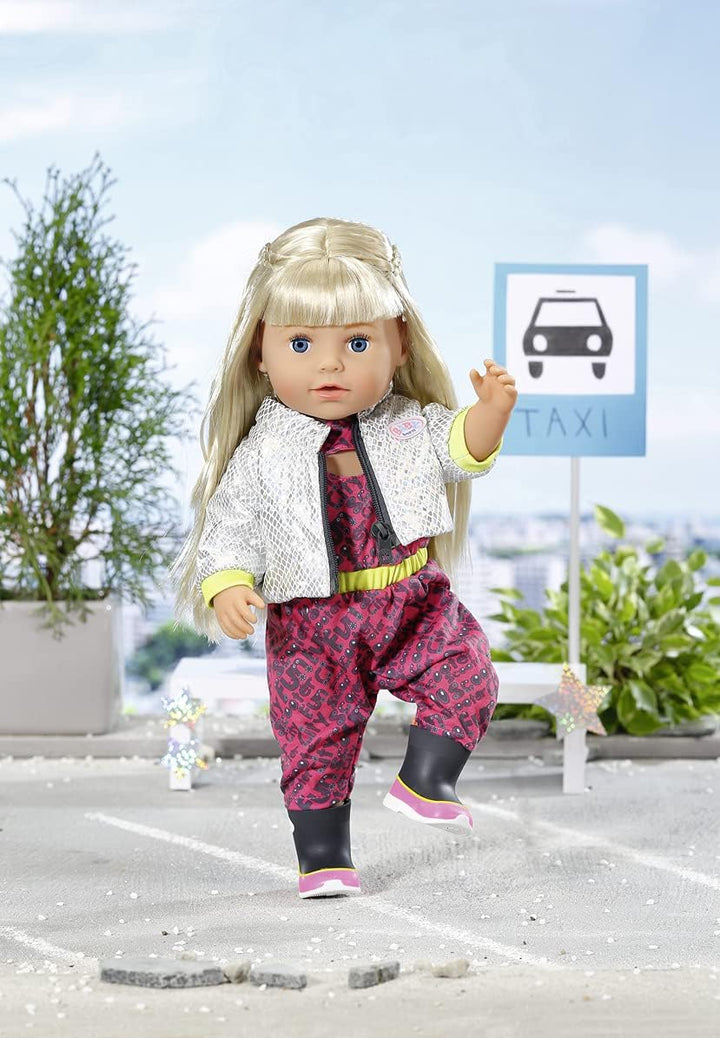 BABY born City Deluxe Scooter Combo, Puppenoutfit mit Einteiler, Jacke und Stiefeln, 830215 Zapf Cre