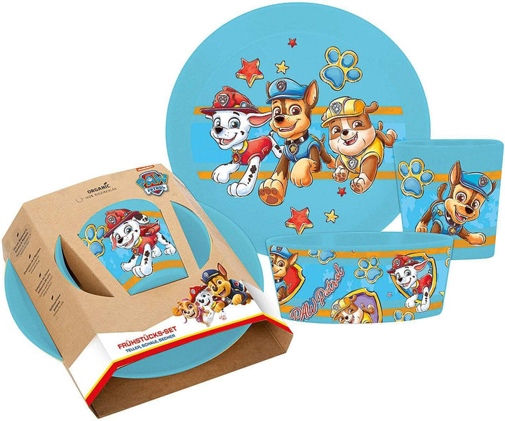 Koziol CONNECT PAW PATROL Kleiner Teller + Schale + Becher 3teil Set blau 8041714