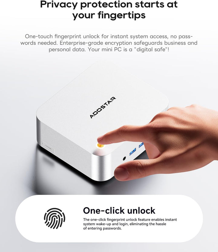 AOOSTAR MACO Mini PC Ryzen 7 H 255(bis zu 4,9GHz) Mini Desktop Computer Kein RAM Keine M.2 PCIe4.0 S