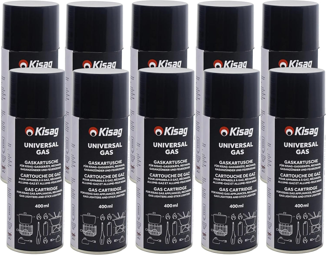 Kisag Kigas 10 Stück Nachfüllflaschen a 400 ml
