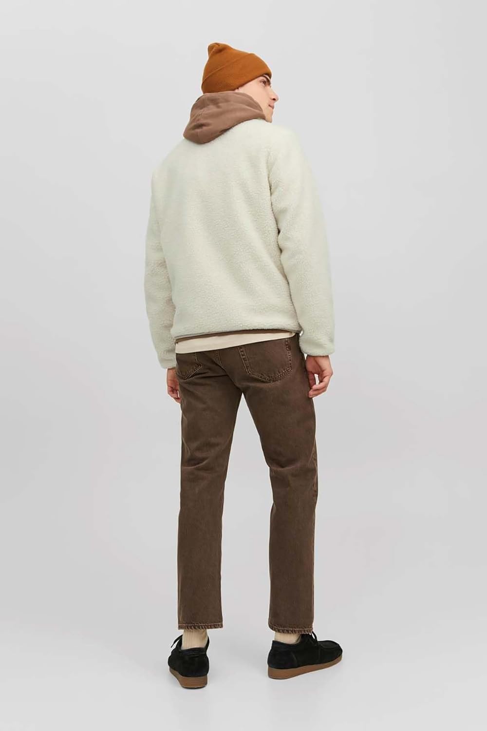 JACK & JONES Herren Jorvesterbro Teddy Jacket Sn Jacke, Cloud Dancer