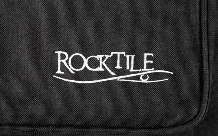 ROCKTILE Westerngitarrentasche 4/4 - gepolstert mit Rucksackgarnitur Gigbag für Westerngitarre schwa