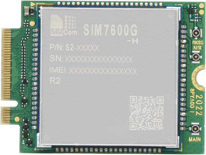 Waveshare SIM7600G-H-M.2 SIMCom Original 4G LTE Cat-4 Module Global Coverage with GNSS Support M.2 B
