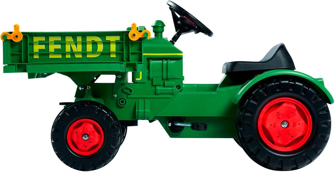 BIG - Fendt Geräteträger - Kindertraktor, Spielfahrzeug mit Präzisionskettenantrieb, 3-fach verstell