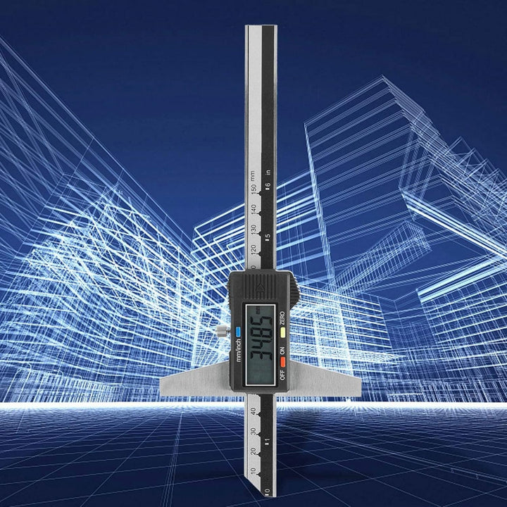 Digital Messschieber, 0-150mm Schieblehre Messwerkzeuge 0,01 mm Hochgenauer Edelstahl Digitaler Tief