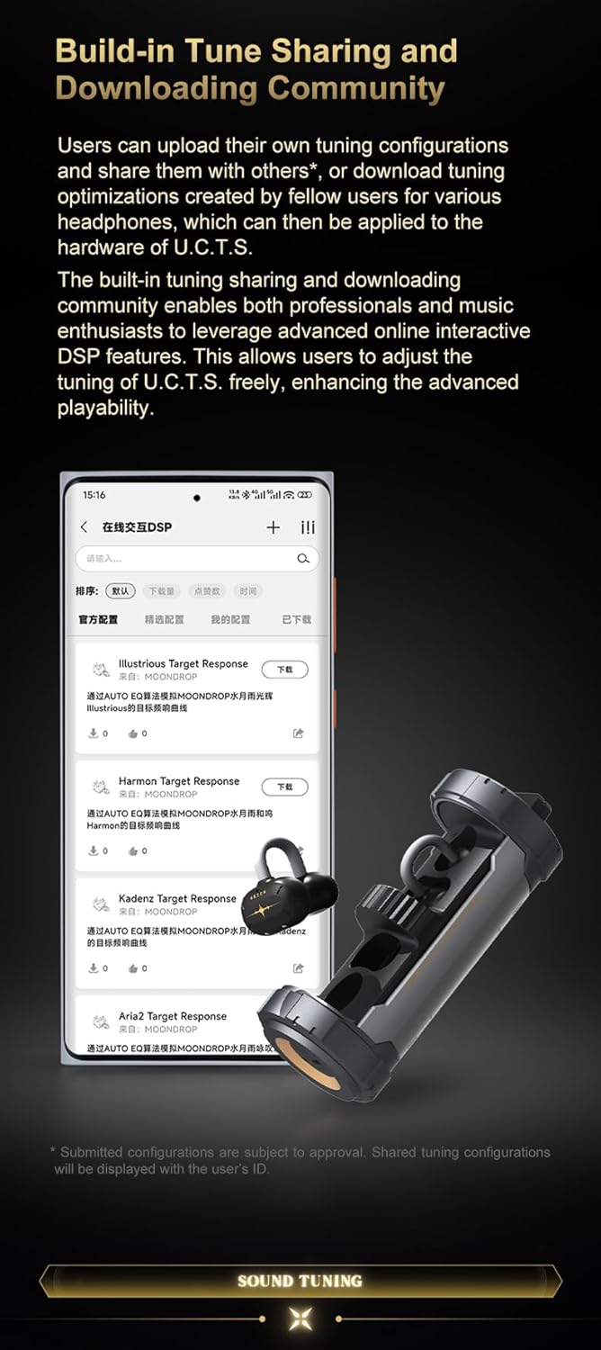 Moondrop Wuthering Waves x U.C.T.S. Hybrid Dual Drivers OWS Al Noise Cancelling LHDC-V Gaming Headse