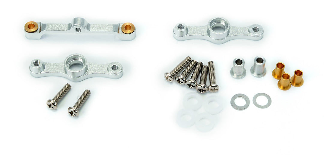 Carson Modellsport 500530010 Tuningteil Alu Lenkung komplett mit Schrauben, Silber