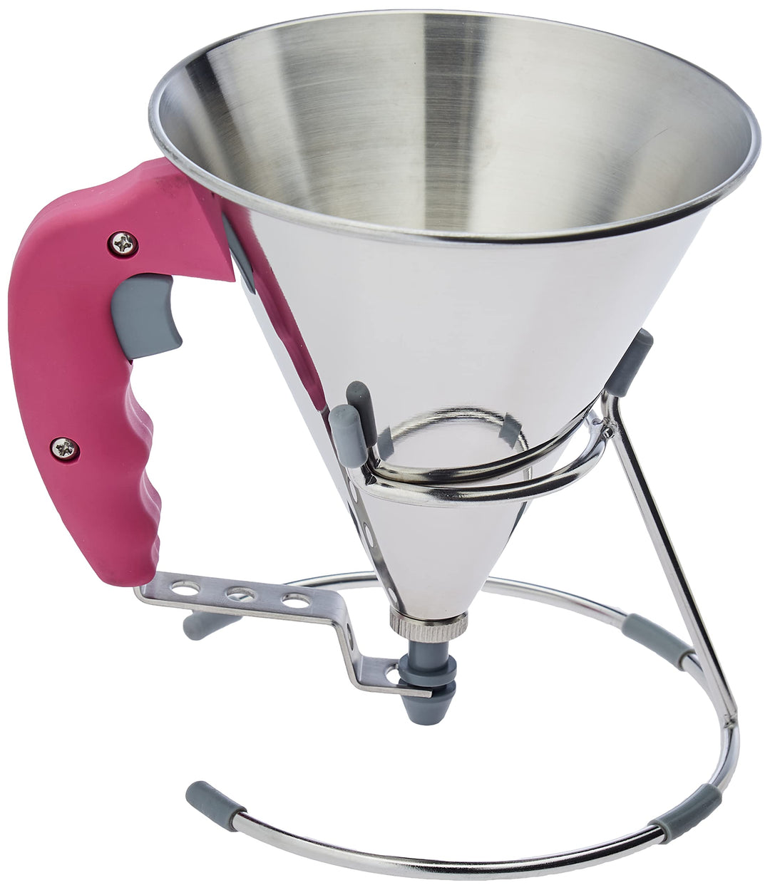 De Buyer Fondanttricher, Edelstahl, pink, 17.4 x 15.8 x 15.8 cm