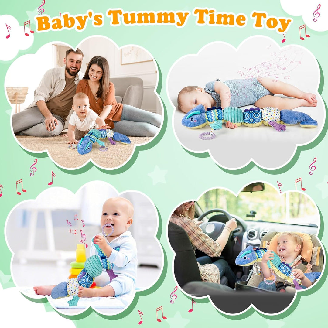 Musikalisches Raupe Spielzeug von für Babys, EnGiTores Raupe Plüschtier Spielzeug mit Knarren Rassel