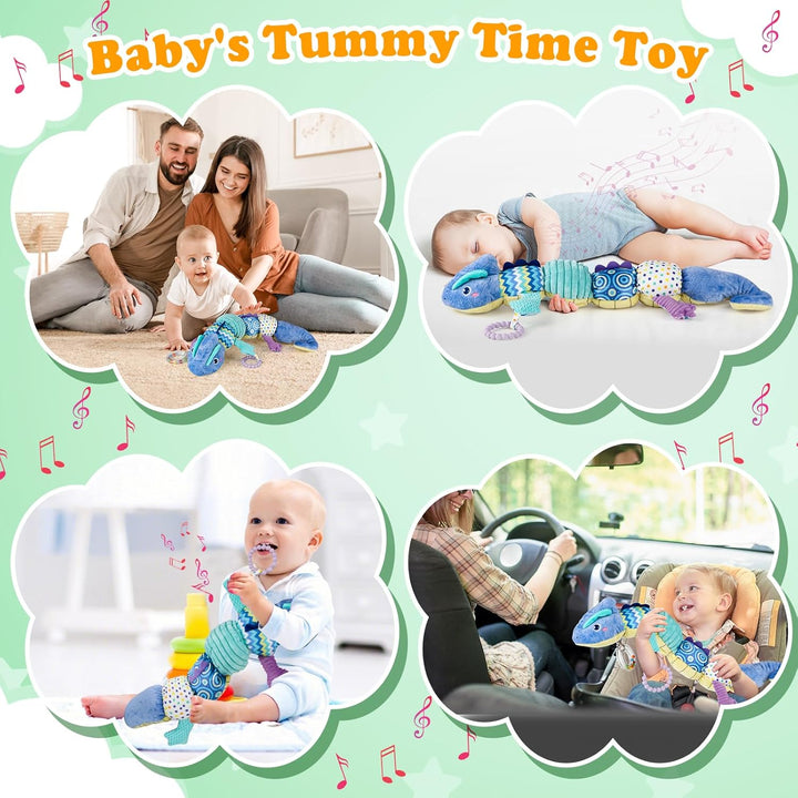 Musikalisches Raupe Spielzeug von für Babys, EnGiTores Raupe Plüschtier Spielzeug mit Knarren Rassel
