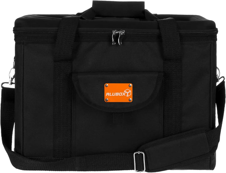 ALUBOX Picknick Kühltasche XL Black Edition 40 Liter Isoliertasche Picknicktasche Polyester schwarz