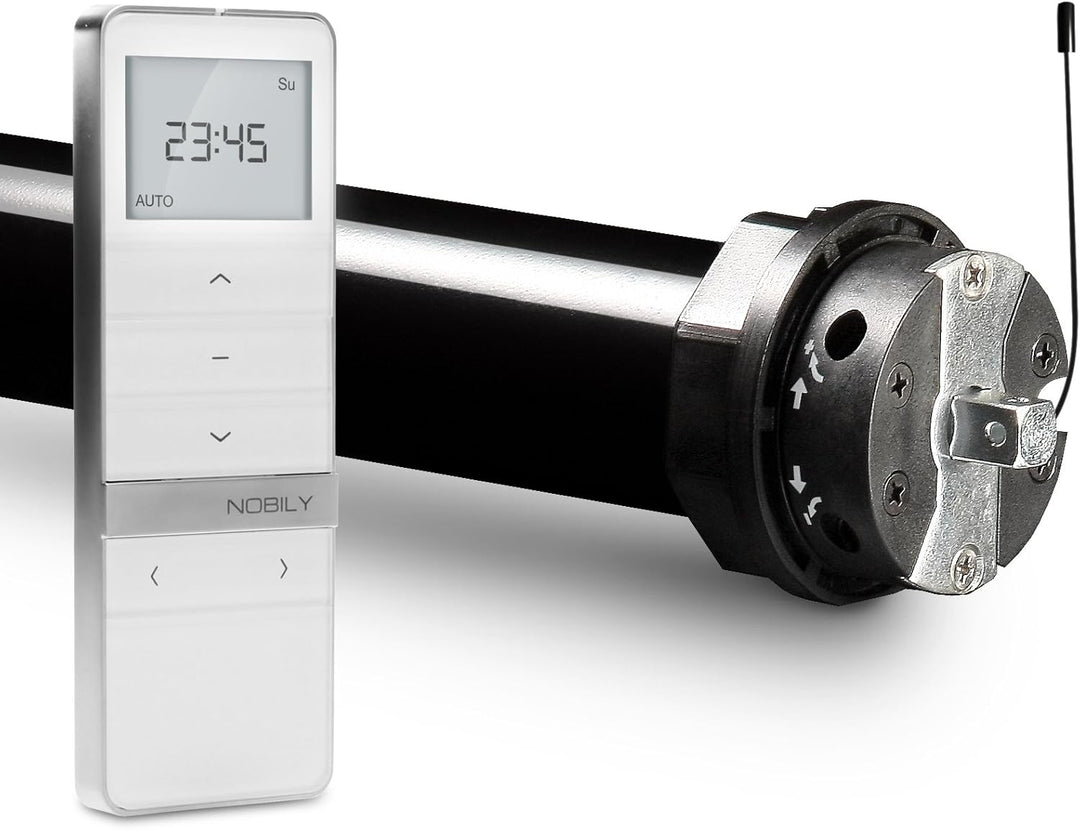NOBILY Rolladen-Komplett-Set f. 60mm Achtkantwelle Mechanischer Funk Maxi-Rolladenmotor 20Nm + Rolla