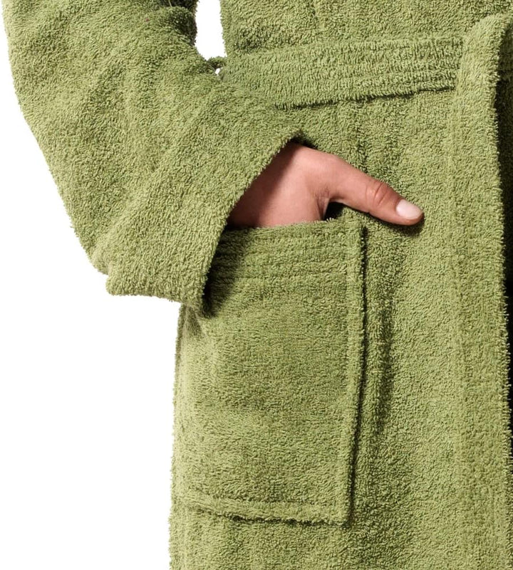 Top Towels - Unisex Bademantel - Bademantel für Damen oder Herren - Bademantel mit Kapuze - 100% Bau
