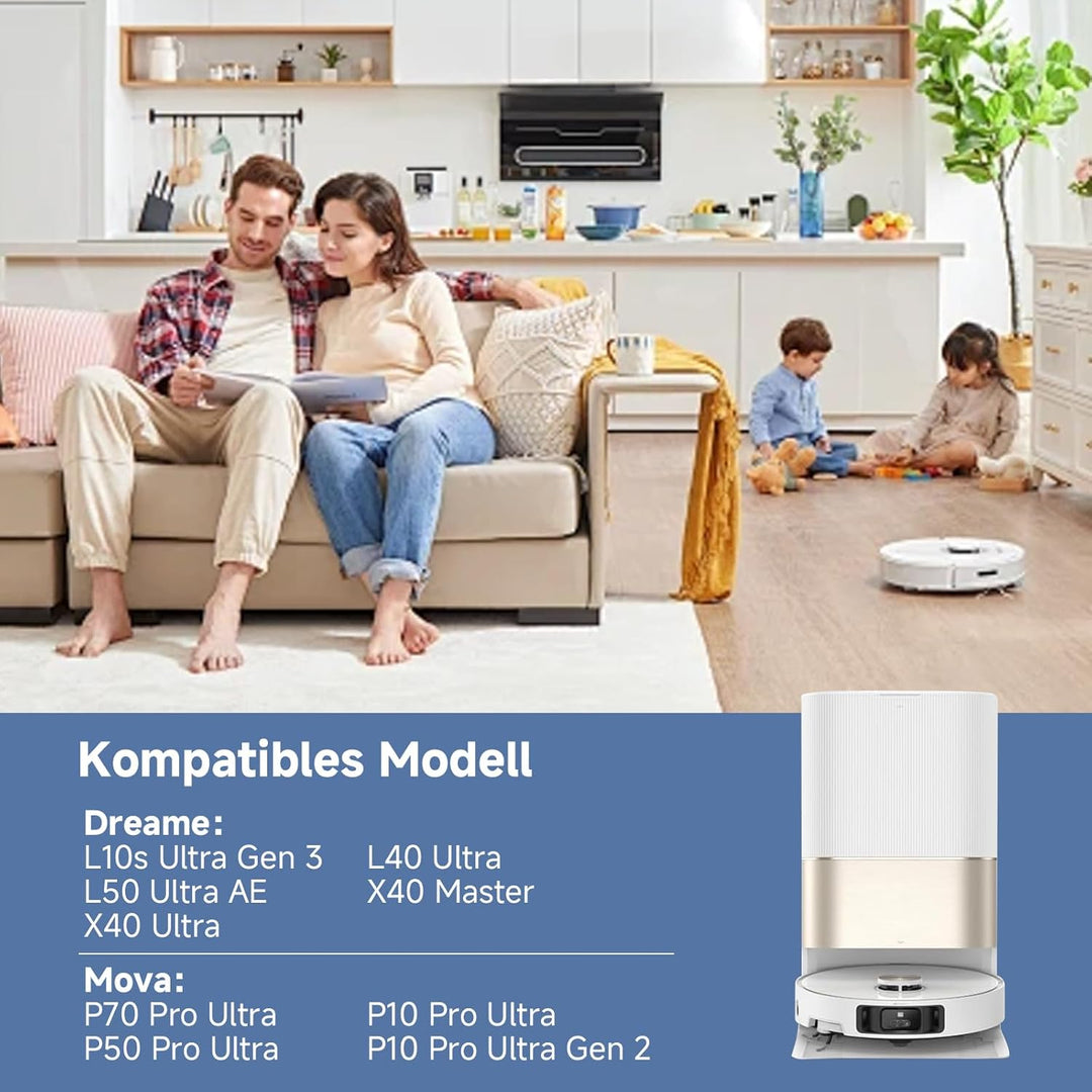 Yivy 29 Stück Zubehör für Dreame X40 Ultra/L40 Ultra /X40 Master Roboter Staubsauger ersatzteil, 2 H