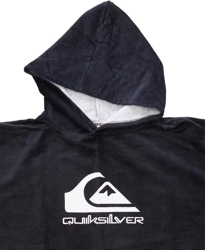 Quiksilver Hoody Towel - Surf-Poncho für Männer, Schwarz, Baumwolle Einheitsgrösse Schwarz, Einheits