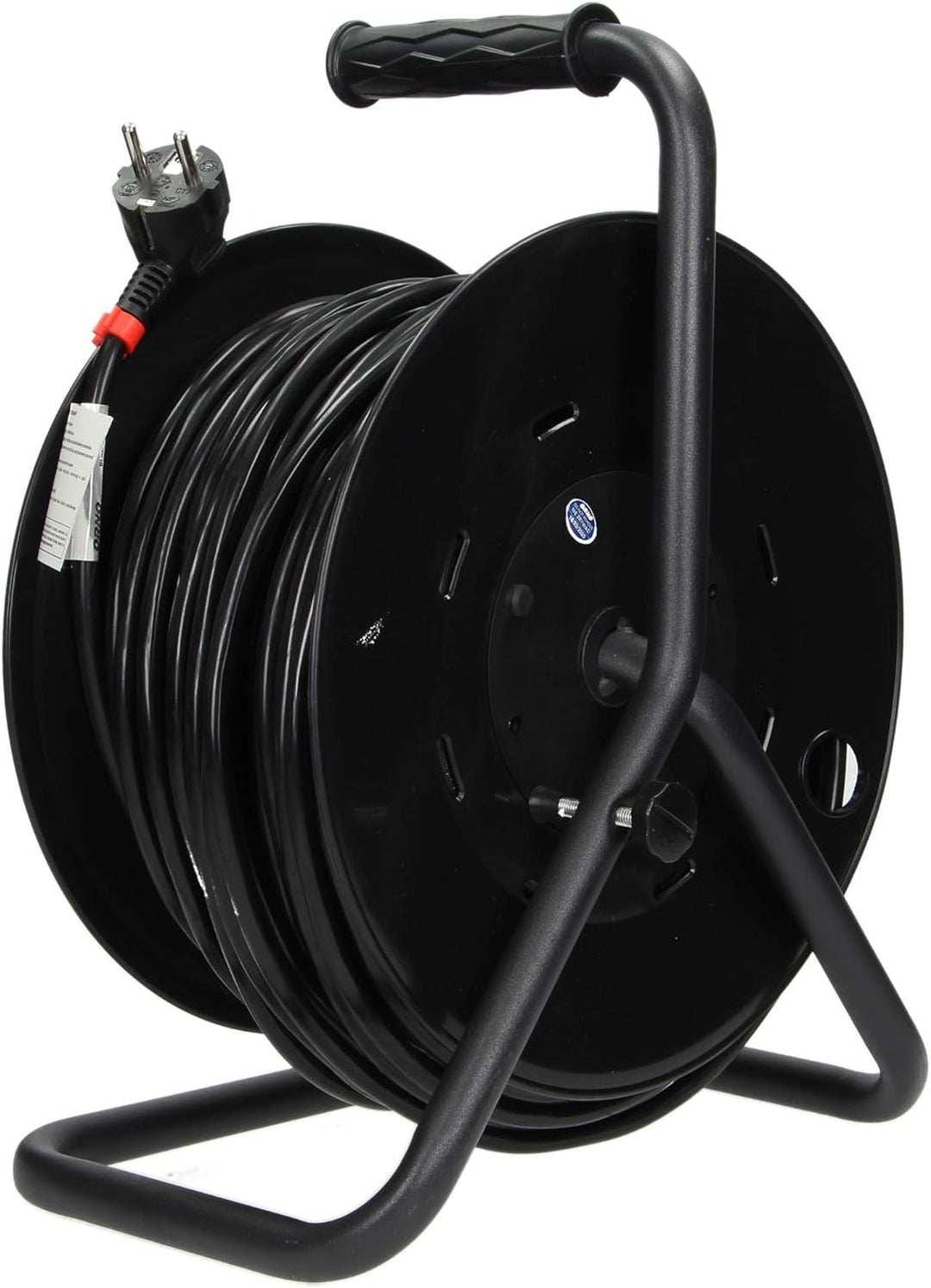 ORNO AE-13155(GS) Kabeltrommel 50m 4-Fach 3200W Anti-Twist-Sockel-System, 50m