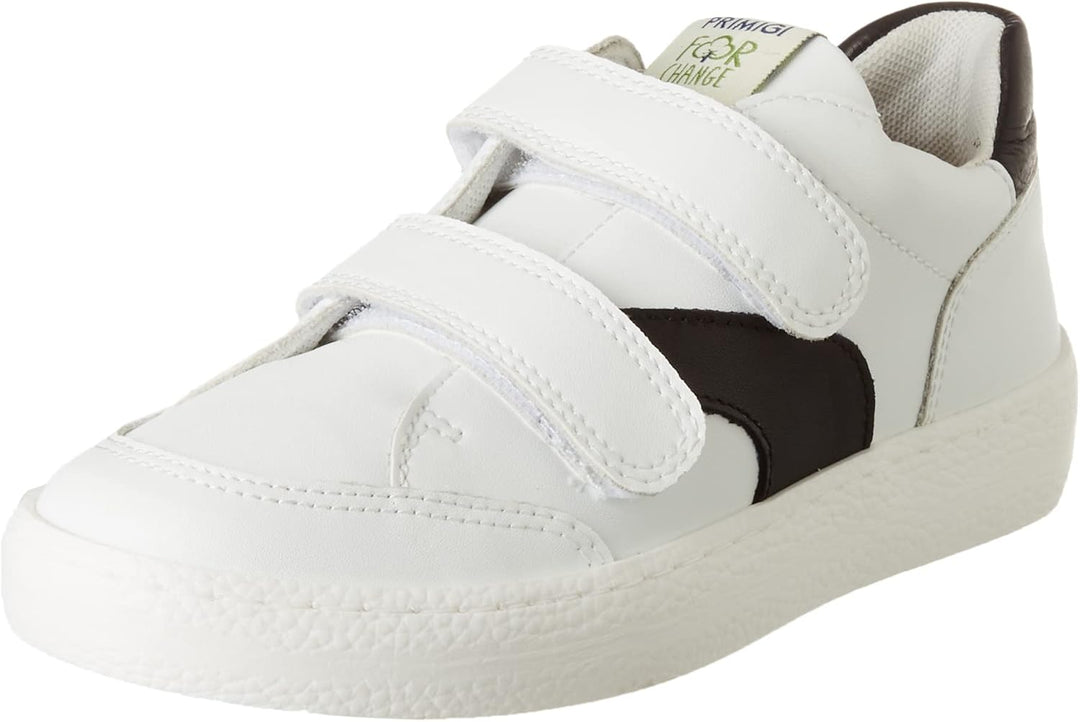 PRIMIGI Unisex Kinder Pun 19200 Sneaker 27 EU Bianco Nero, 27 EU Bianco Nero