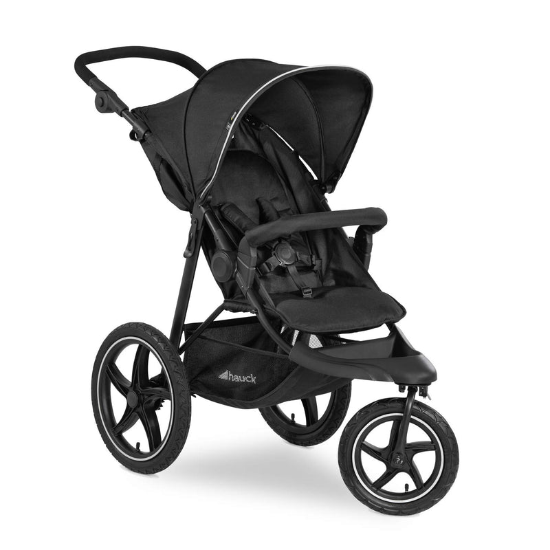 Hauck Kinder Buggy Runner 2, Grosse Luftreifen 3 Rad, Bis 25 kg, mit Liegefunktion und Netzfenster,