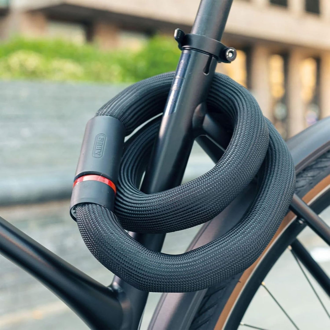 ABUS Kettenschloss Goose Lock – biegsames, klapperfreies Fahrradschloss aus gehärtetem Stahl – 6 mm