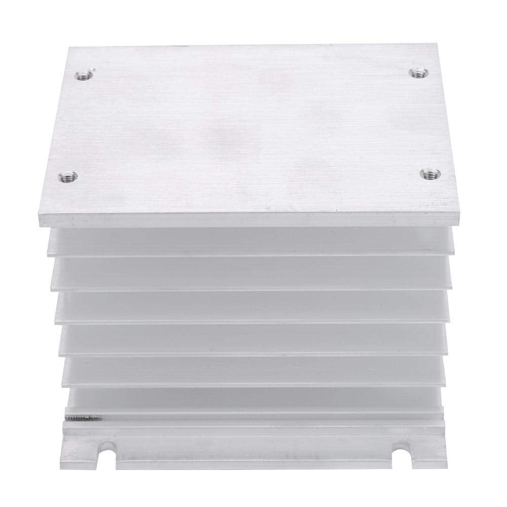 3 Phasen Kühlkörper Aluminium SSR Kühlkörper Dreiphasen Solid State Relais Kühlkörper für DIN-Instal