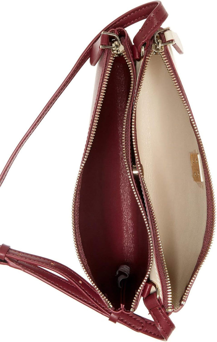 Guess Lenia Mini Dbl Zip Crossbody Handgelenkstasche Schwarz (Cameo Multi), Schwarz (Cameo Multi)
