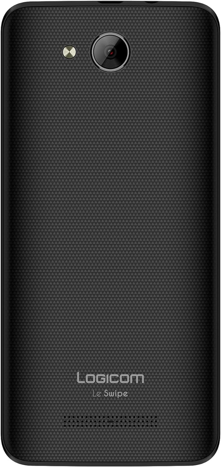 Logicom Swipe_Black Smartphone, entsperrt, 4G, Display 12,7 cm (5 Zoll) – 16 GB – Android Schwarz