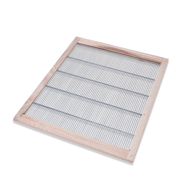 Imkado Absperrgitter Zander Liebig im Hartholzrahmen (für 520 x 420 mm Beuten-Aussenmass) aus Metall
