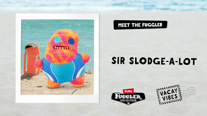 Fuggler Vacay Vibes 23 cm von ZURU, Lustiges Hässliches Monster, Plüschtier für Kinder und Erwachsen