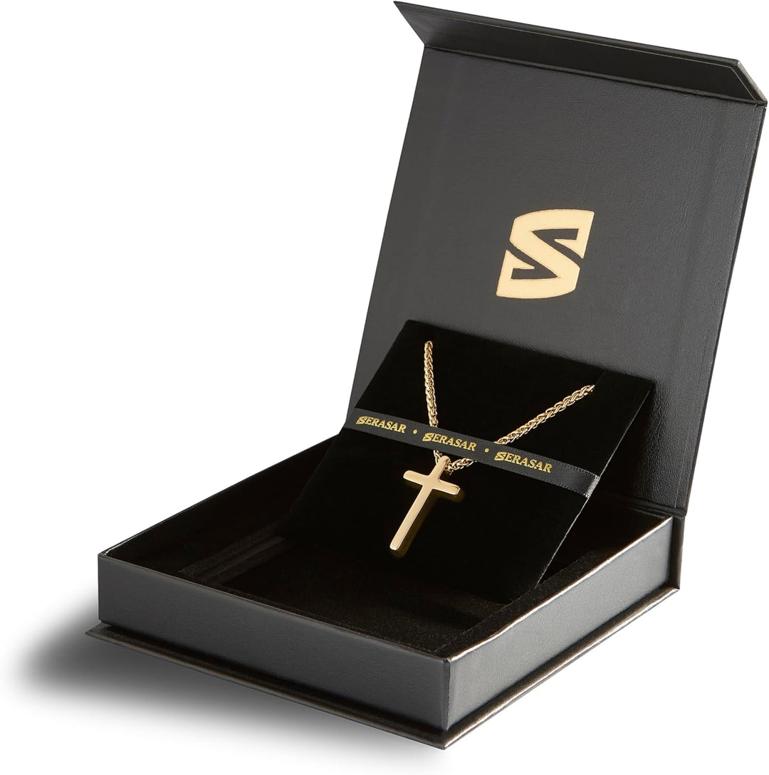 SERASAR Premium Halskette Herren [Lord] | Rostfreier Edelstahl | Stabile Kette | Sicherer Verschluss