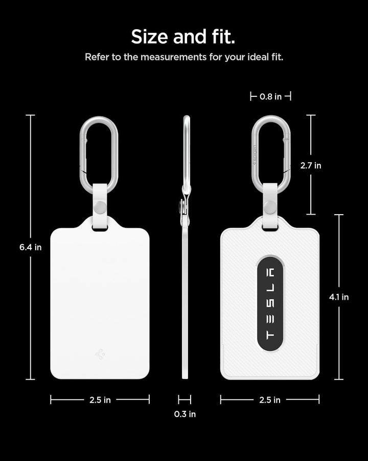 Spigen Schlüsselkartenhalter [1 Stück] für Tesla Model Y (~2026 Juniper) Model 3 (~Highland 2026) Mo