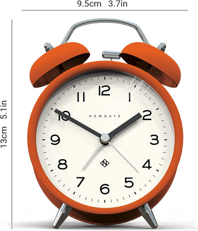 NEWGATE ® Charlie Bell Echo Alarm – Kleiner moderner Nachttischwecker – Schlafzimmerzubehör – Wecker