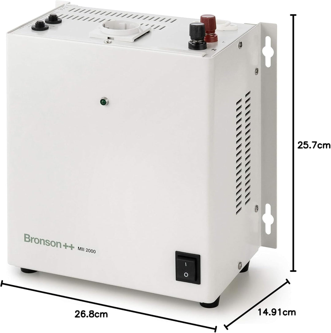 Bronson MII 2000 Trenntransformator Trenntrafo 2000 Watt - In: 110V/230V - Out: 230V, 2000 Watt