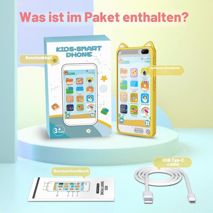 Kinderhandy Spielzeug 3.97 Zoll Touchscreen Pretend Smartphone, Kinder Smart Phone Weihnachts- und G