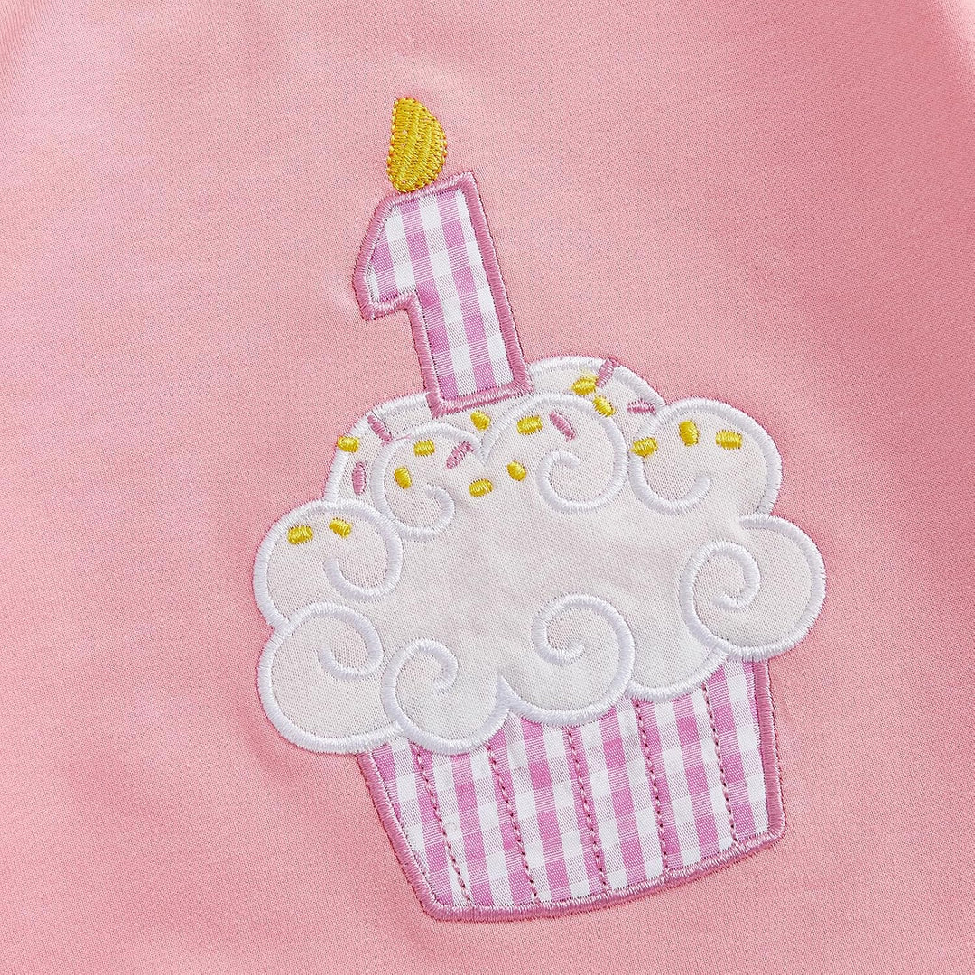 Loalirando Baby Mädchen 1 Cupcake 1. Jahr Geburtstag Outfit | Sweatshirt + Hose Baby Mädchen Winter