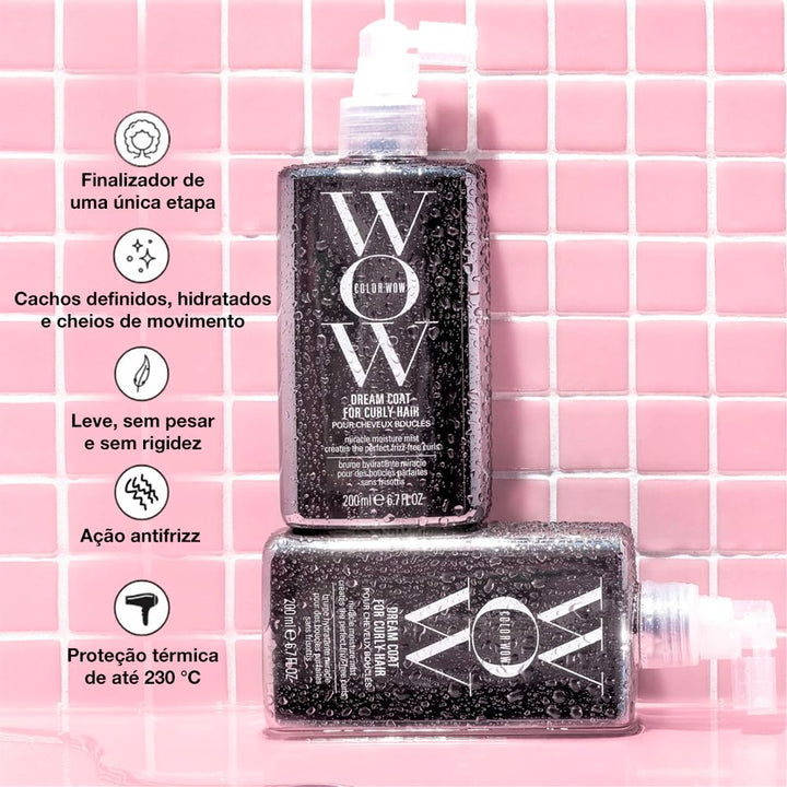 Color Wow Dream Coat Curly Hair Stylingspray, Anti Frizz Spray Lockiges Haar, Ultraleichtes Glanzspr