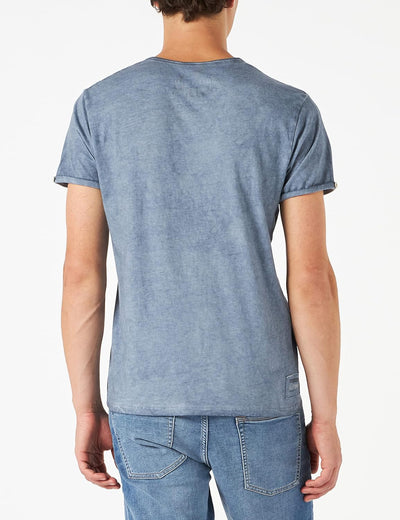 Stockerpoint Herren Edelbock Trachtenshirt, Rauchblau