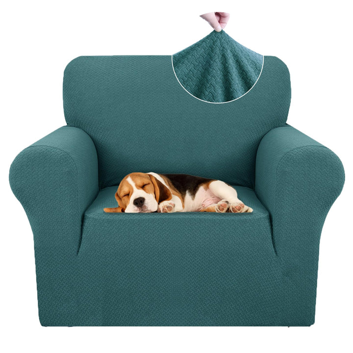 Ystyle Sofa überzug 1 Sitzer Mit Armlehne, Stretch Sofabezug rutschfest, Modern Sofa Cover Für Hunde