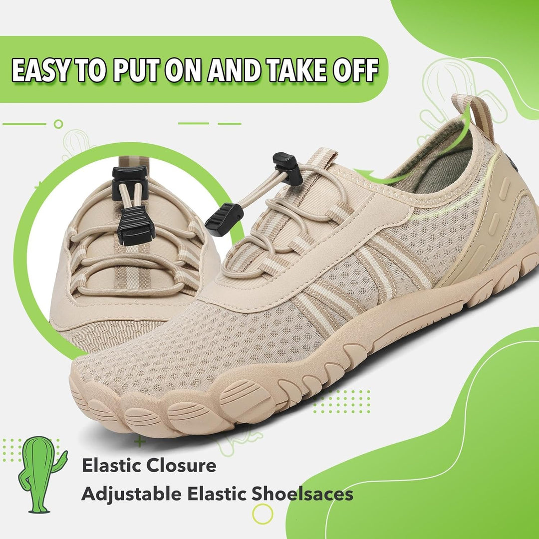 SAGUARO Unisex Barfuss Badeschuhe rutschfeste Barfussschuhe Schnelltrocknende Wasserschuhe mit Drain