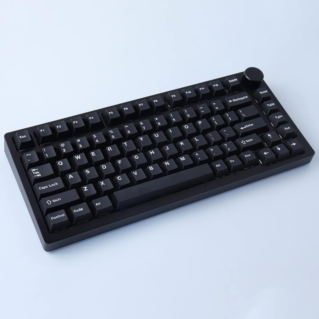 Hyekic Keycaps 173 Tasten Schwarze und Weisse Tastenkappen Double-Shot ABS Cherry Profil Custom Keyc