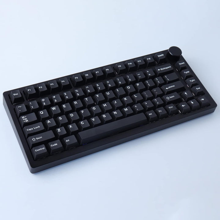 Hyekic Keycaps 173 Tasten Schwarze und Weisse Tastenkappen Double-Shot ABS Cherry Profil Custom Keyc