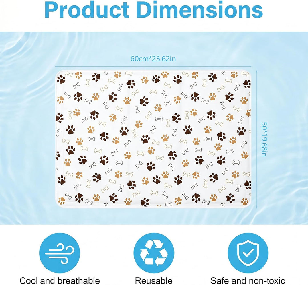 Kühlmatte für Hunde und Katzen, Selbstkühlende Hundematte mit Ungiftigem Gel, kühle Unterlage für Ha