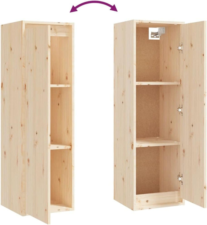 homiuse Wohnzimmer TV-Schränke 3 STK. Massivholz Kiefer Klassischen TV Schrank Set Wohnzimmer MöBel