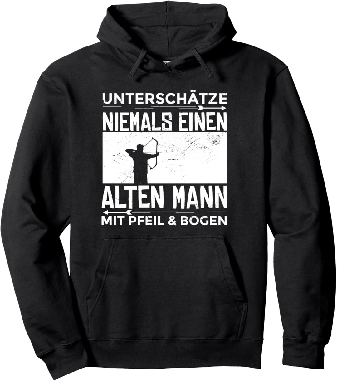 Bogenschützen Geschenk Pfeil und Bogen beim Bogensport Pullover Hoodie