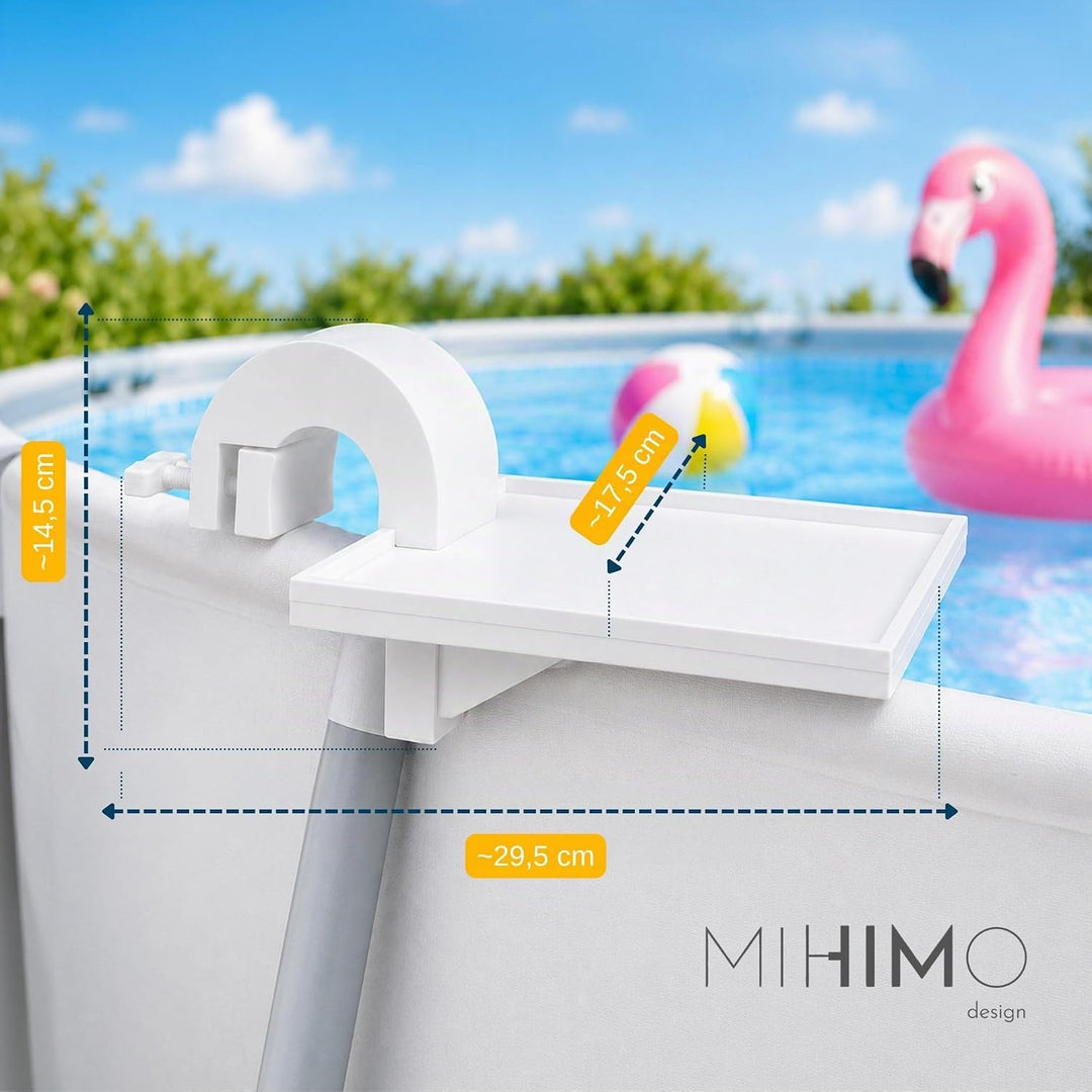Pool Ablage Tablett für Pool Gestell Wetterfester Organizer mit Getränkehalter für Lautsprecher &amp; Ge