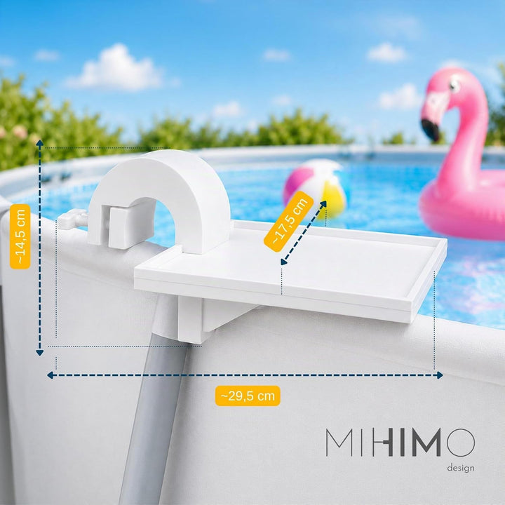 Pool Ablage Tablett für Pool Gestell Wetterfester Organizer mit Getränkehalter für Lautsprecher &amp; Ge