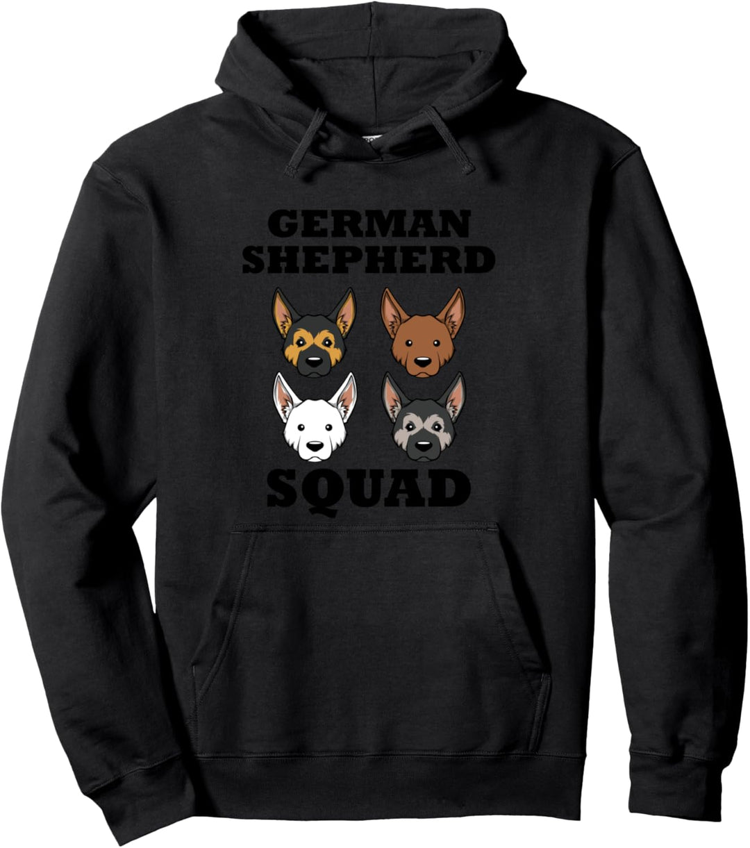 Schäferhund Team Spruch Squad Hundehalter Pullover Hoodie